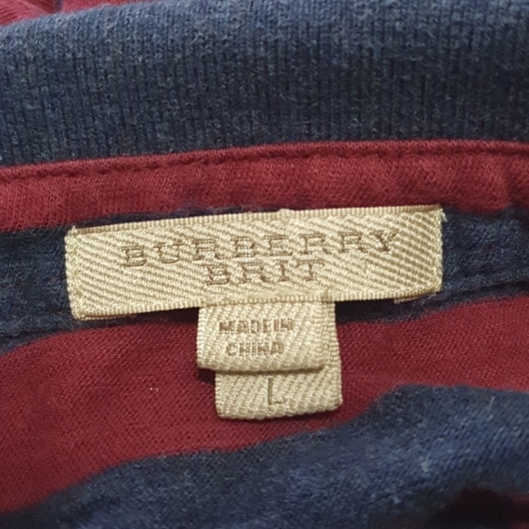 Burberry Brit Cotton Striped Polo Shirt - Picture 5 of 10